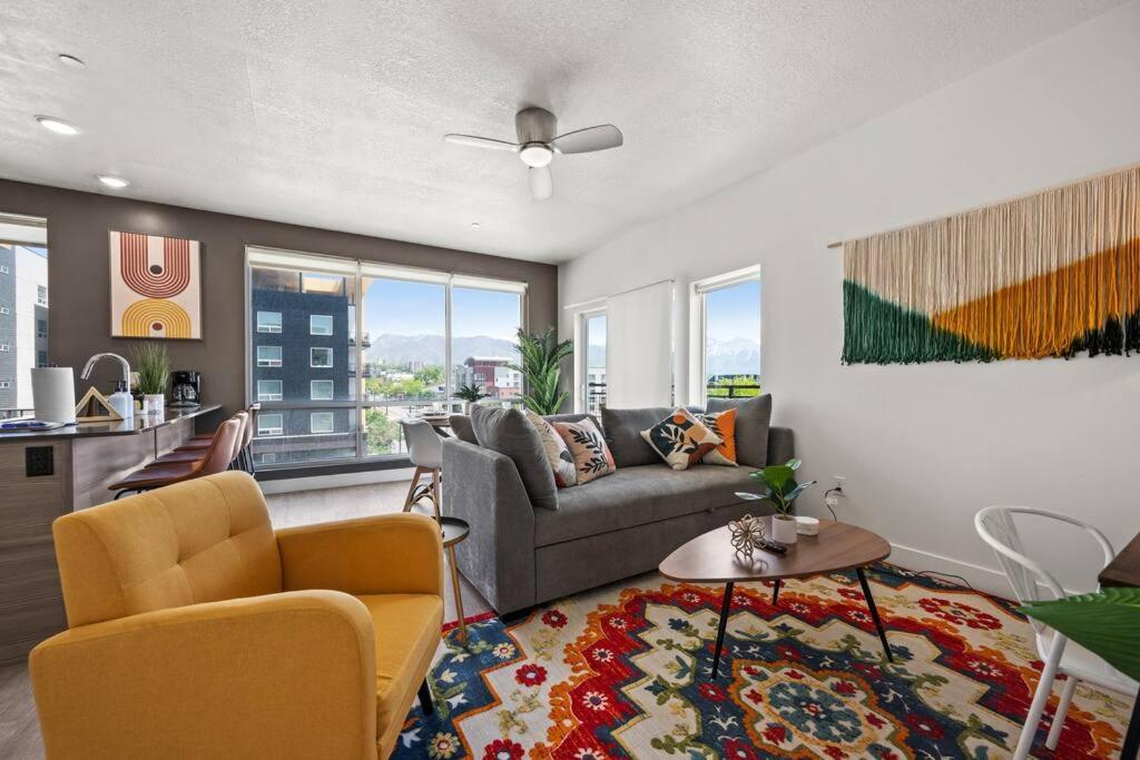 Апартаменты Lux 2 Bd Boho In Heart Of Slc Солт-Лейк-Сити Экстерьер фото